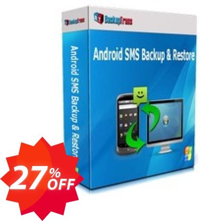 Backuptrans Android SMS Backup & Restore, Family Edition  Coupon code 27% discount 
