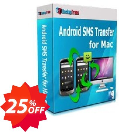 Backuptrans Android SMS Transfer for MAC, Business Edition  Coupon code 25% discount 