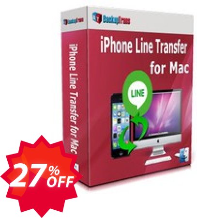 Backuptrans iPhone Line Transfer for MAC Coupon code 27% discount 
