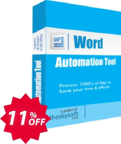 TheSkySoft Word Automation Tool Coupon code 11% discount 