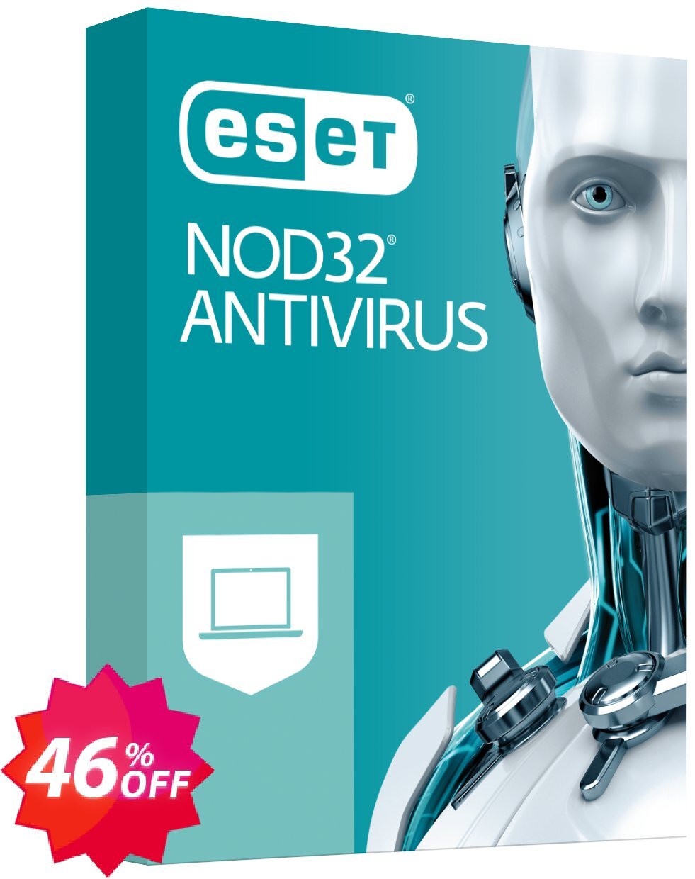 ESET NOD32 Antivirus -  3 Years 2 Devices Coupon code 46% discount 