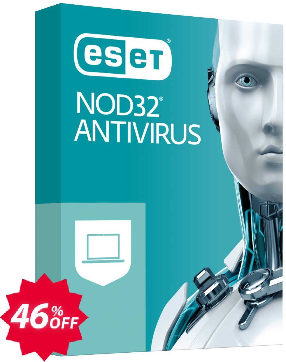 ESET NOD32 Antivirus -  Yearly 3 Devices Coupon code 46% discount 