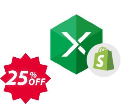 Excel Add-in for Shopify Coupon code 25% discount 