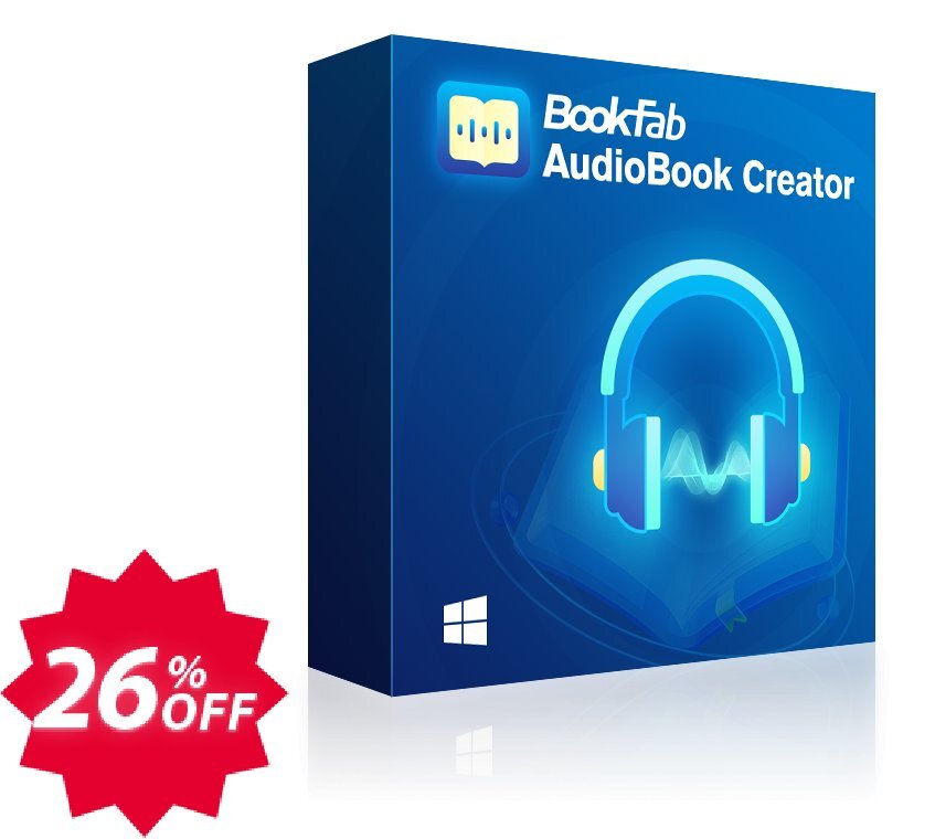 BookFab AudioBook Creator 1-Year Plan Coupon code 26% discount 