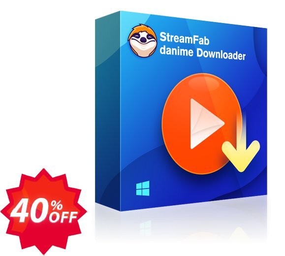 StreamFab danime Downloader Coupon code 40% discount 