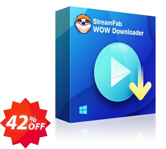 StreamFab WOW Downloader, Monthly Plan  Coupon code 42% discount 