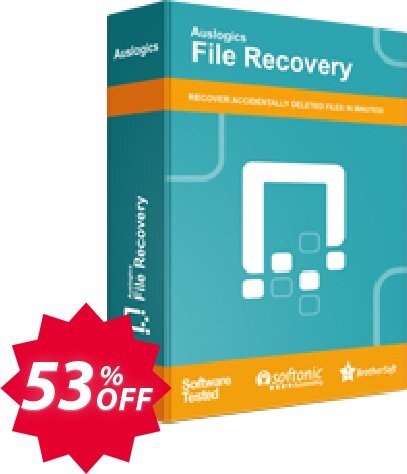 Auslogics File Recovery Coupon code 53% discount 