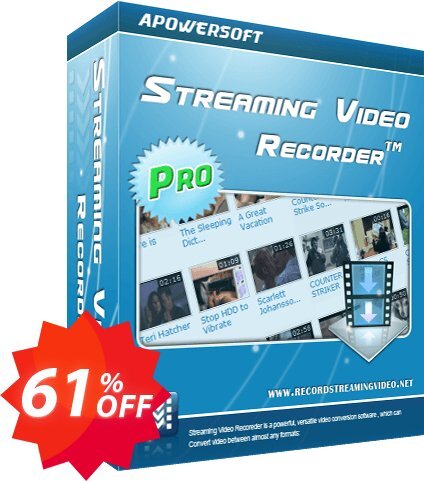Apowersoft Streaming Video Recorder Coupon code 61% discount 