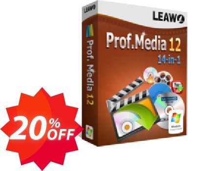 Leawo Prof. Media 12 Coupon code 20% discount 