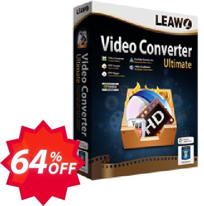 Leawo Video Converter Ultimate Coupon code 64% discount 
