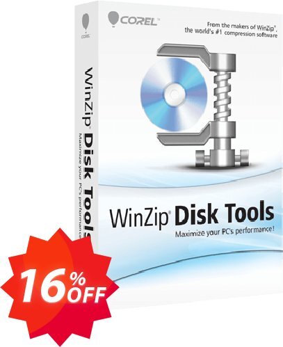 WinZip Disk Tools Coupon code 16% discount 