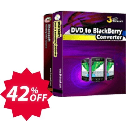 3herosoft DVD to BlackBerry Suite Coupon code 42% discount 