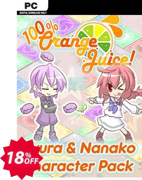 100% Orange Juice Syura & Nanako Character Pack PC Coupon code 18% discount 