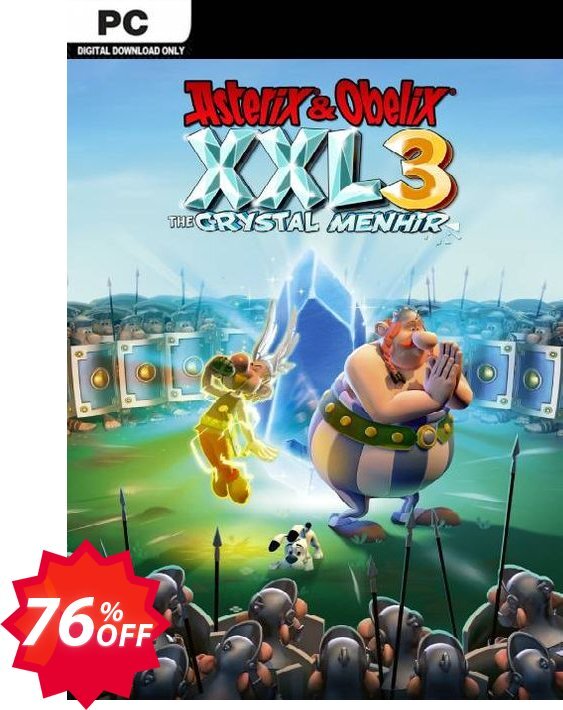 Asterix and Obelix XXL 3 - The Crystal Menhir PC Coupon code 76% discount 