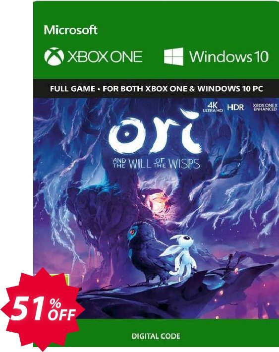 Ori & the Will of the Wisps Xbox One / PC Coupon code 51% discount 