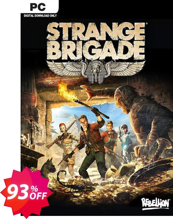 Strange Brigade PC Coupon code 93% discount 