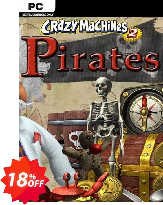 Crazy MAChines 2 Pirates PC Coupon code 18% discount 