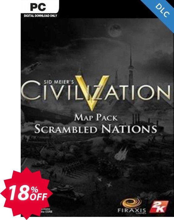 Civilization V Scrambled Nations Map Pack PC Coupon code 18% discount 