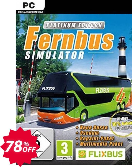 Fernbus Simulator - Platinum Edition PC Coupon code 78% discount 