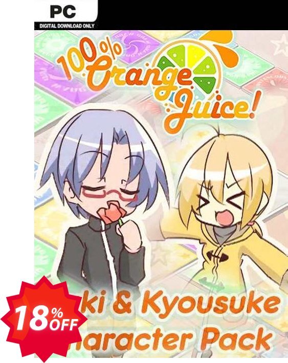 100% Orange Juice Saki & Kyousuke Character Pack PC Coupon code 18% discount 