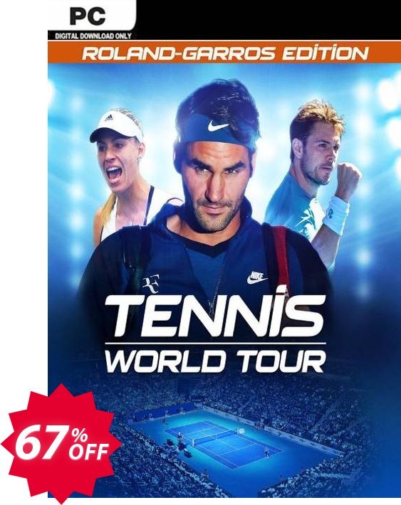 Tennis World Tour: Roland-Garros Edition PC Coupon code 67% discount 