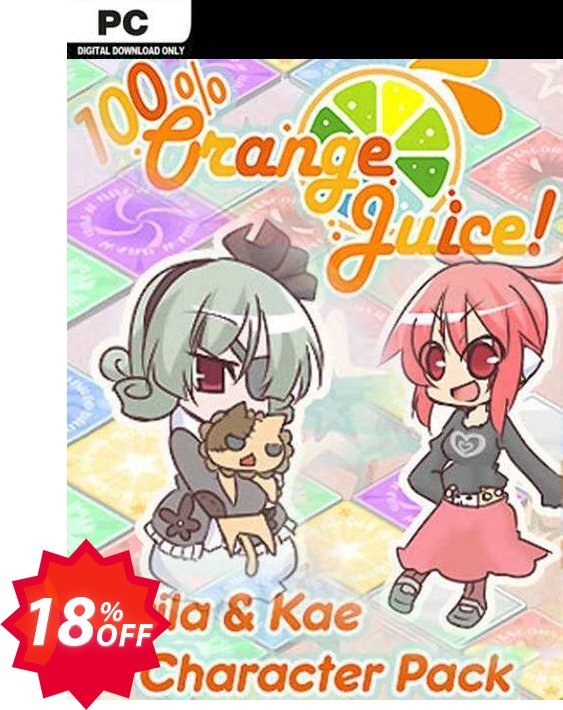 100% Orange Juice Krila & Kae Character Pack PC Coupon code 18% discount 