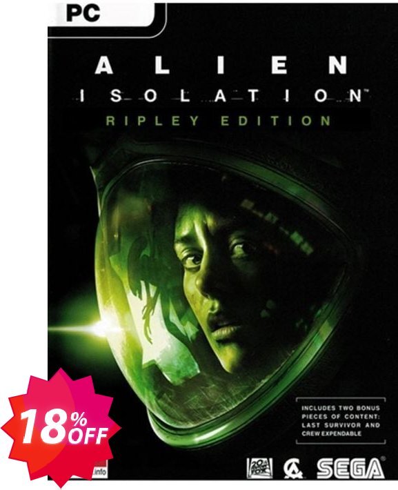 Alien Isolation Ripley Edition PC Coupon code 18% discount 