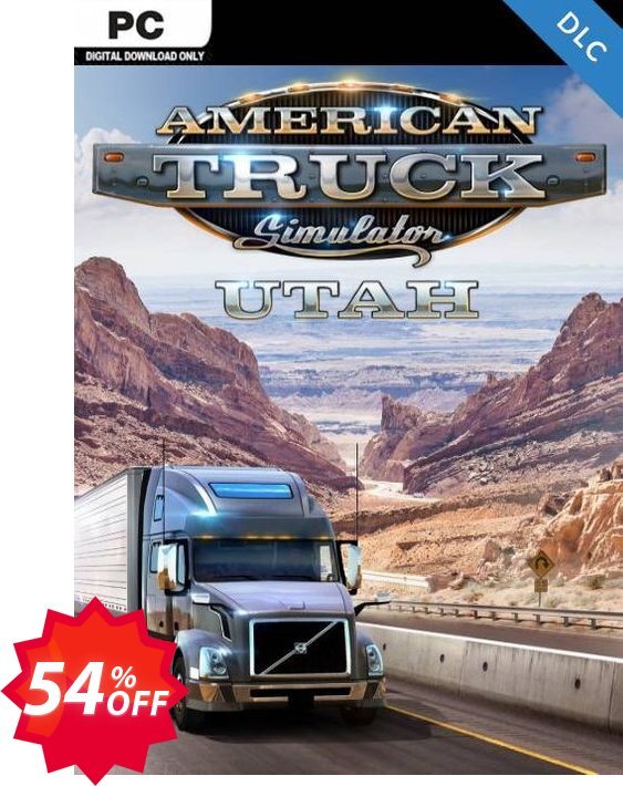 American Truck Simulator PC - Utah DLC Coupon code 54% discount 