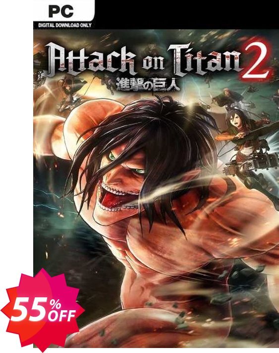 Attack on Titan 2 PC Coupon code 55% discount 