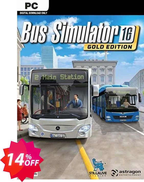 Bus Simulator 16 PC Coupon code 14% discount 