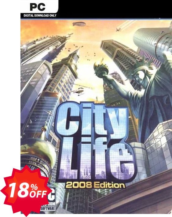 City Life 2008 PC Coupon code 18% discount 