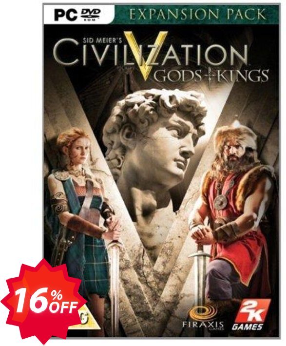 Civilization V 5 Gods and Kings, PC  Coupon code 16% discount 