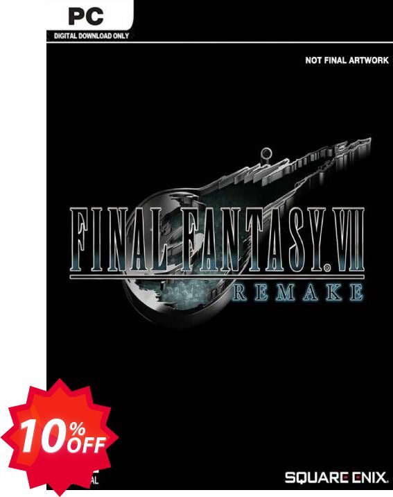 Final Fantasy VII 7 Remake PC Coupon code 10% discount 