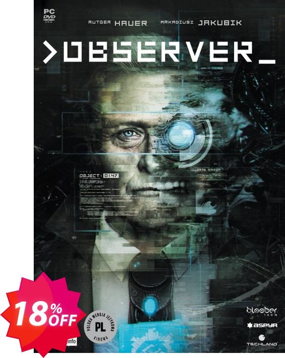 Observer PC Coupon code 18% discount 