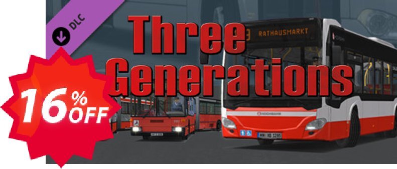 OMSI 2 Addon Three Generations PC Coupon code 16% discount 