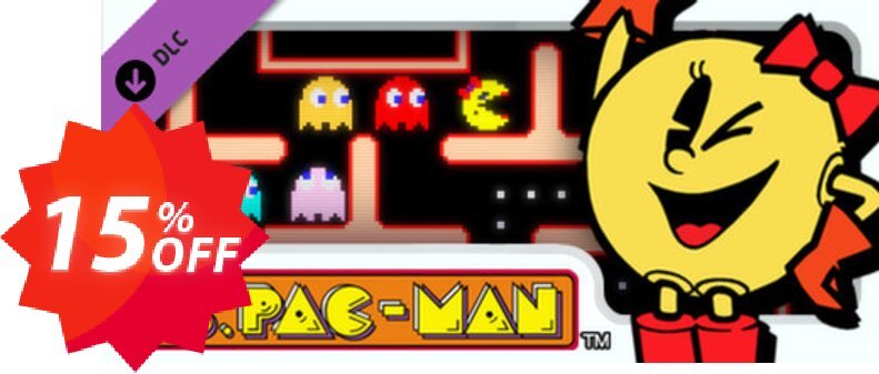 PACMAN MUSEUM Ms. PACMAN DLC PC Coupon code 15% discount 