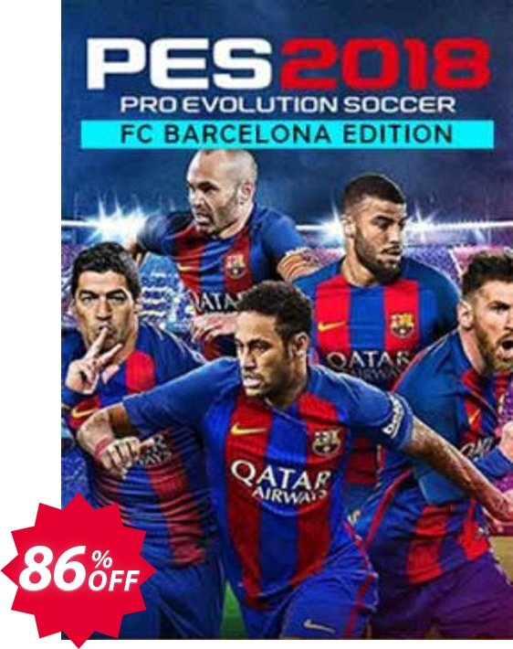 Pro Evolution Soccer, PES 2018 - Barcelona Edition PC Coupon code 86% discount 