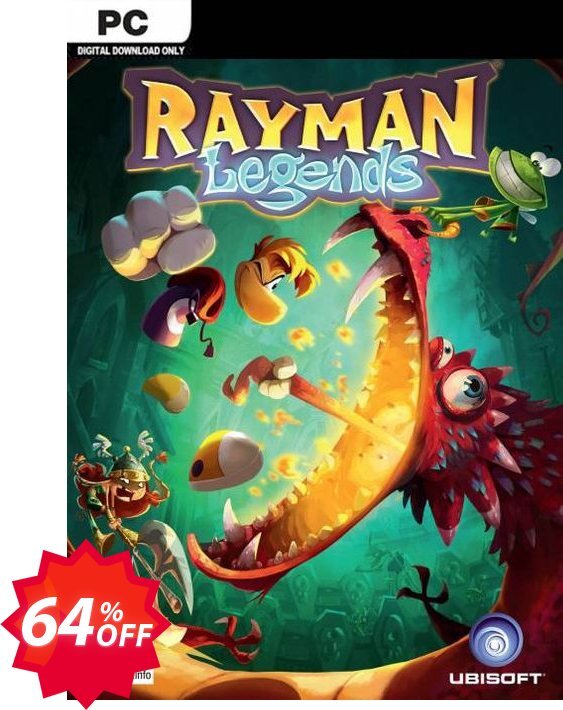 Rayman Legends PC Coupon code 64% discount 