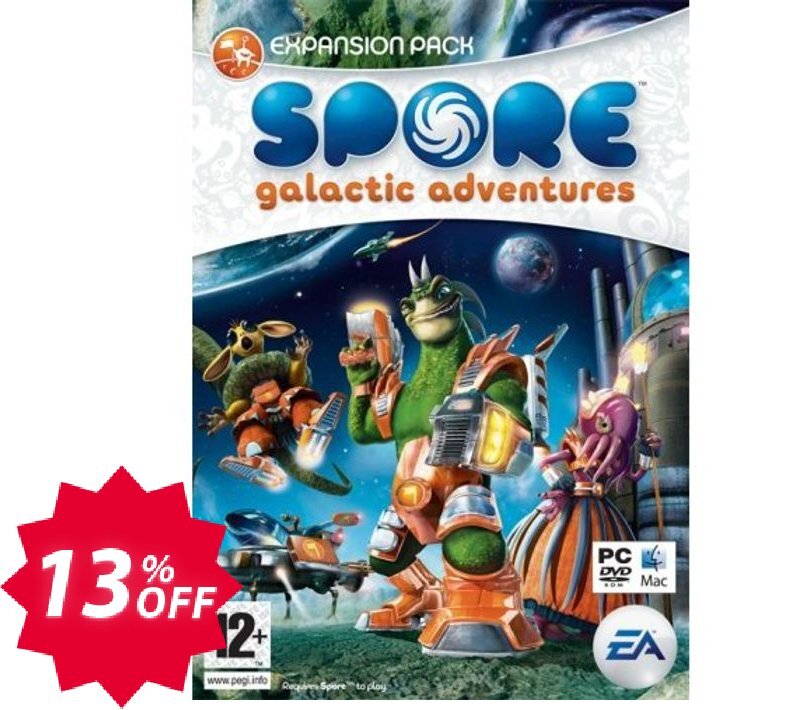 Spore: Galactic Adventures - Expansion Pack, PC and MAC  Coupon code 13% discount 