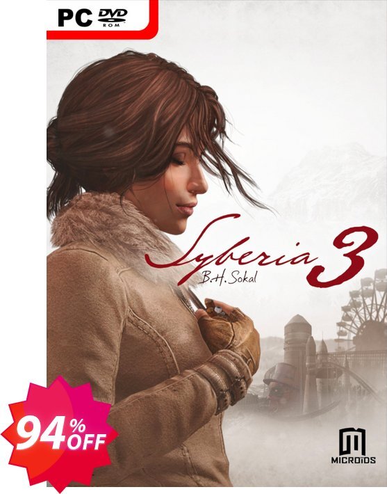 Syberia 3 PC Coupon code 94% discount 