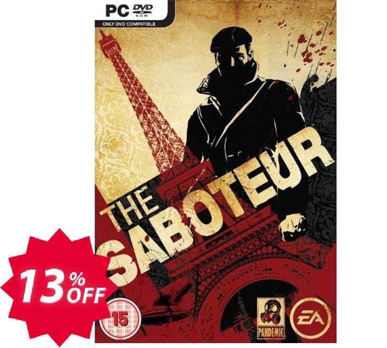 The Saboteur, PC  Coupon code 13% discount 