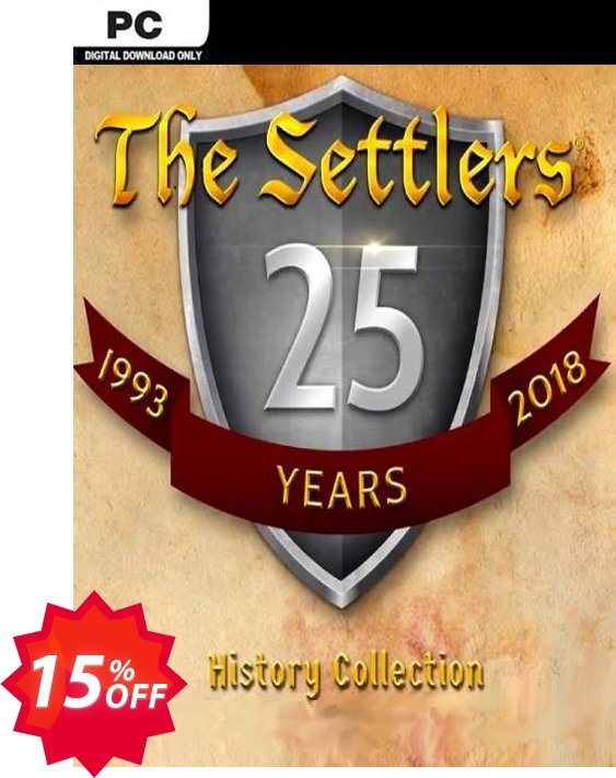 The Settlers: History Collection PC, EU  Coupon code 15% discount 