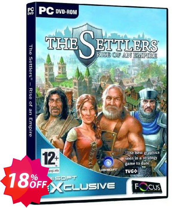 The Settlers - Rise of an Empire, PC  Coupon code 18% discount 