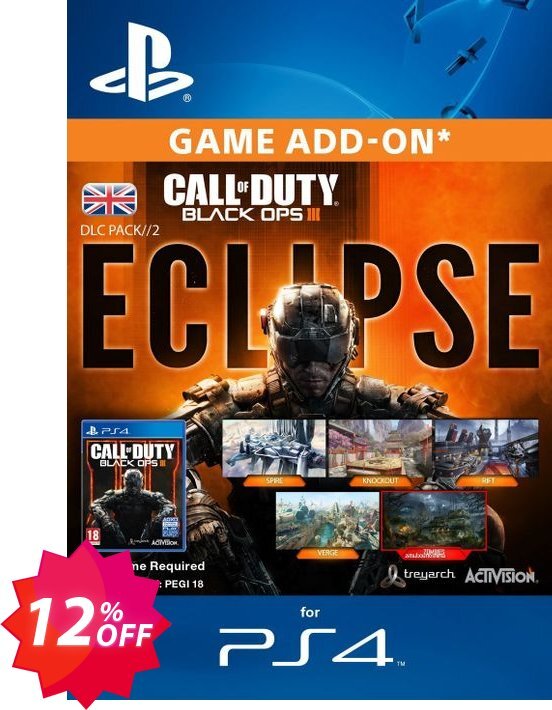 Call of Duty, COD Black Ops III 3 Eclipse DLC PS4 Coupon code 12% discount 