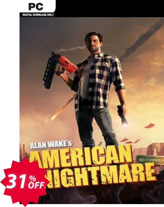 Alan Wake's American Nightmare PC, EU  Coupon code 31% discount 