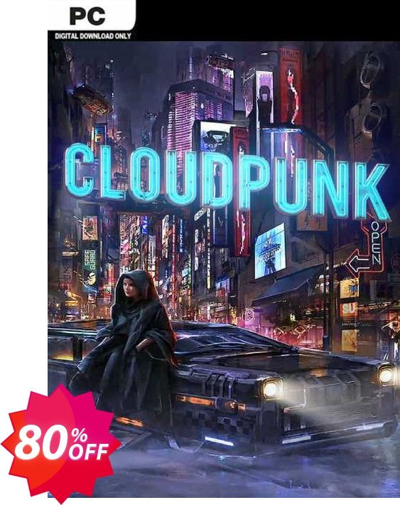 Cloudpunk PC Coupon code 80% discount 