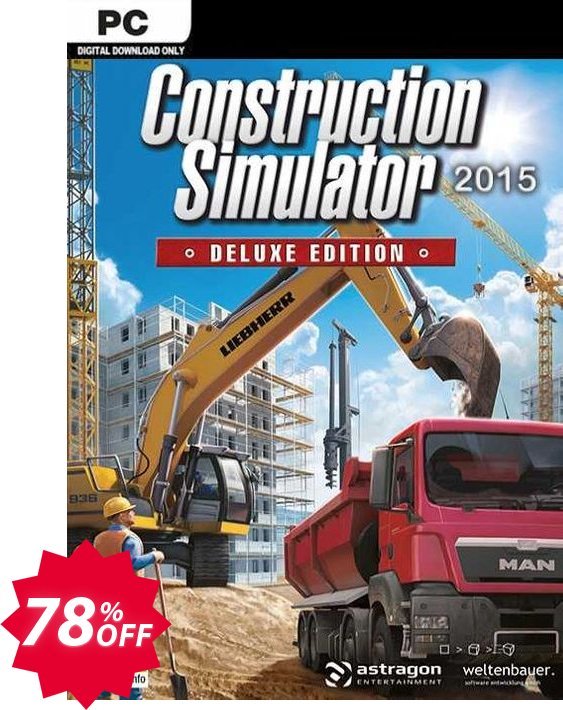 Construction Simulator 2015 Deluxe Edition PC Coupon code 78% discount 