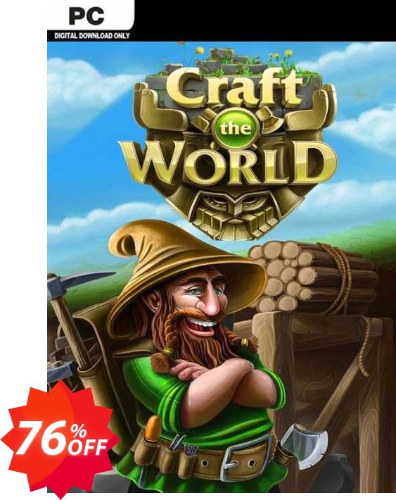 Craft The World PC Coupon code 76% discount 