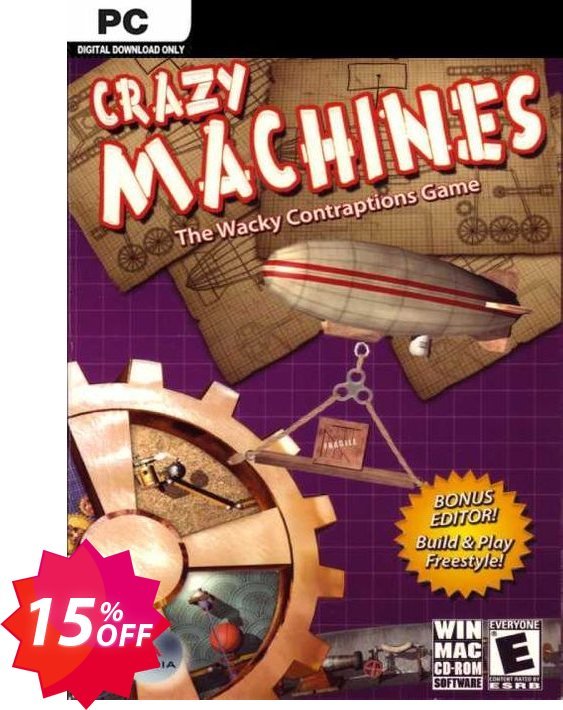 Crazy MAChines PC Coupon code 15% discount 