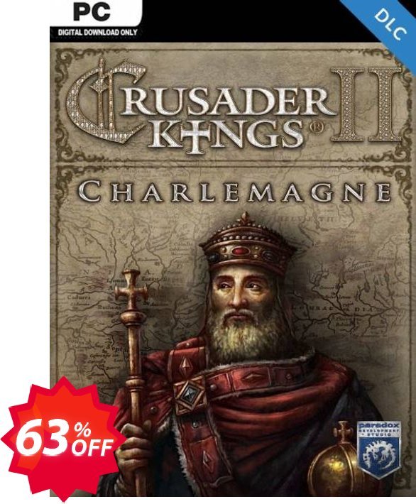 Crusader Kings II: Charlemagne PC - DLC Coupon code 63% discount 